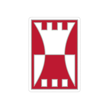 416 Engineer Command.1 (U.S. Army) REVERSE PRINT Transparent Die-Cut STICKER - The Sticker Space