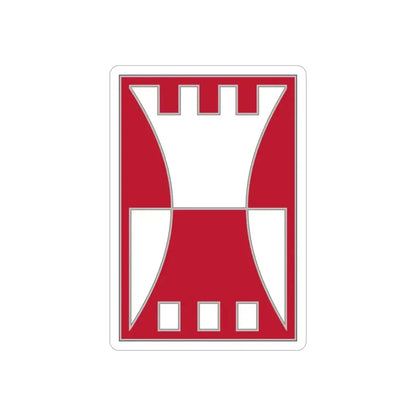416 Engineer Command.1 (U.S. Army) REVERSE PRINT Transparent Die-Cut STICKER - The Sticker Space