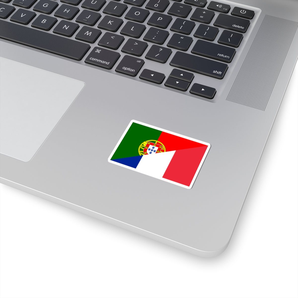 Flag of Portugal and France (France) STICKER Vinyl Kiss-Cut Decal