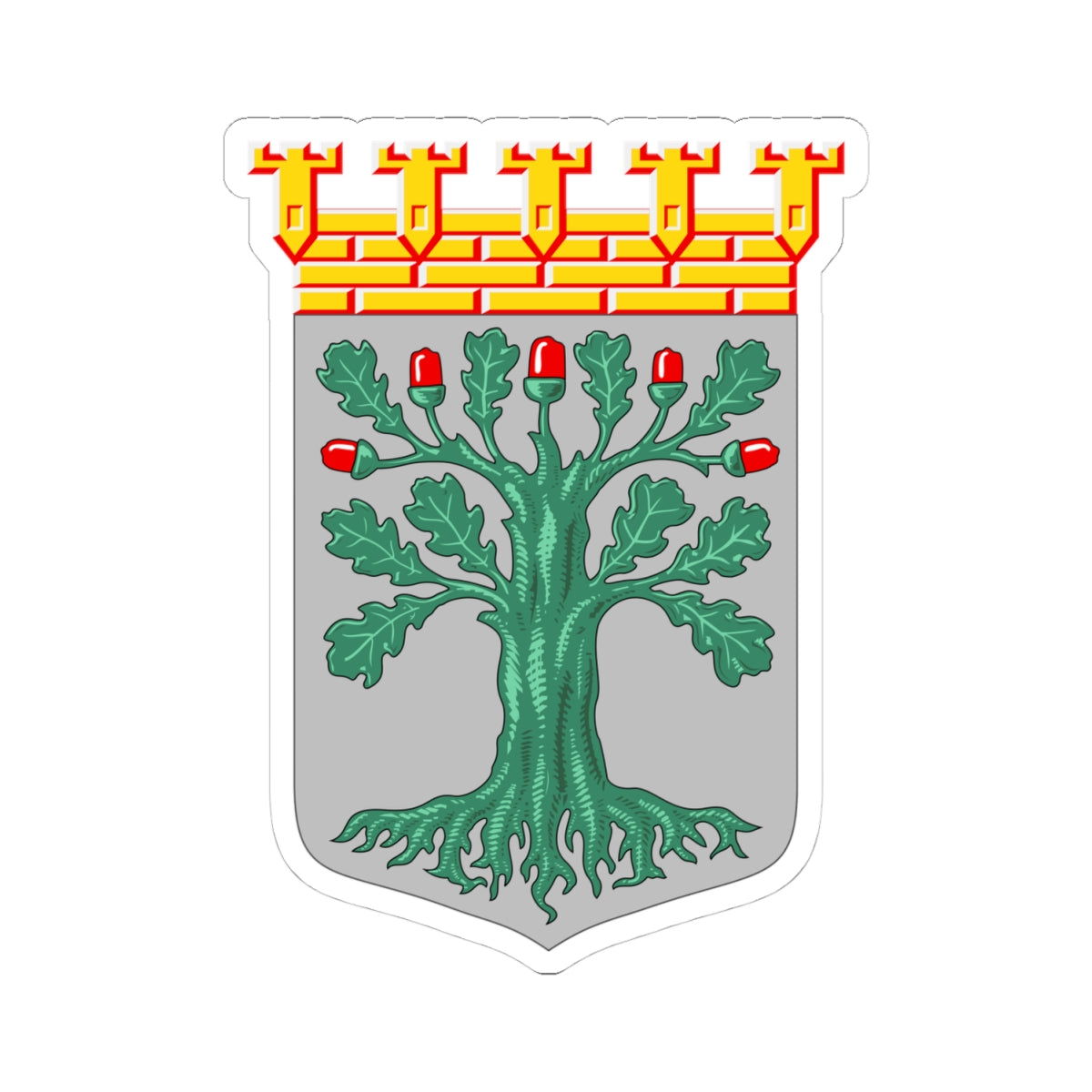 Tammisaari.vaakuna (Finland) (Coat of Arms) STICKER Vinyl Kiss-Cut Decal