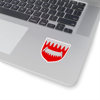 Taivalkoski.vaakuna (Finland) (Coat of Arms) STICKER Vinyl Kiss-Cut Decal