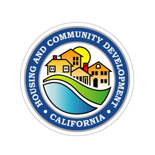 California Department of Housing and Community Development - STICKER Vinyl Kiss-Cut Decal-2 Inch-White-The Sticker Space