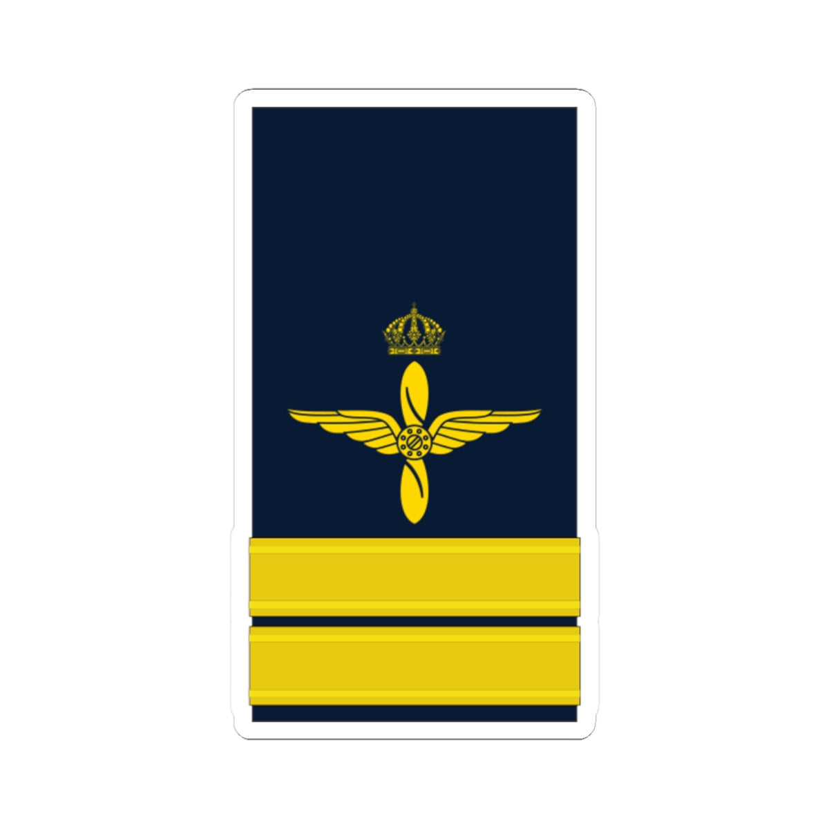 OF 2 Kapten FV hylsa (Sweden) (Military Rank) STICKER Vinyl Kiss-Cut Decal