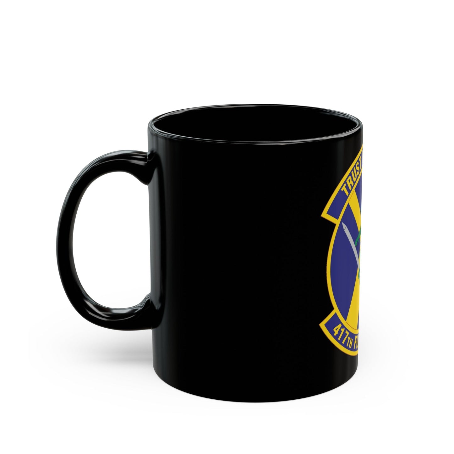 417th Flight Test Squadron (U.S. Air Force) Black Coffee Mug-The Sticker Space