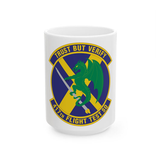 417th Flight Test Squadron (U.S. Air Force) White Coffee Mug-15oz-The Sticker Space