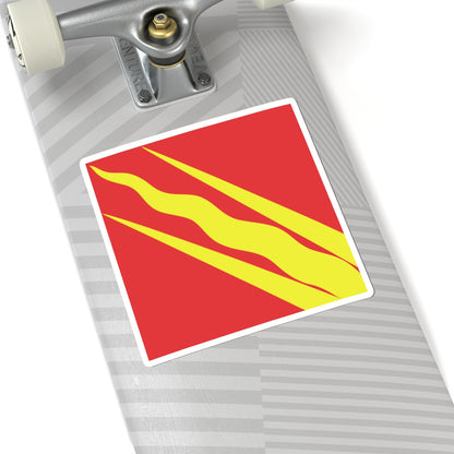 Flag of Østfold (Norway) STICKER Vinyl Kiss-Cut Decal