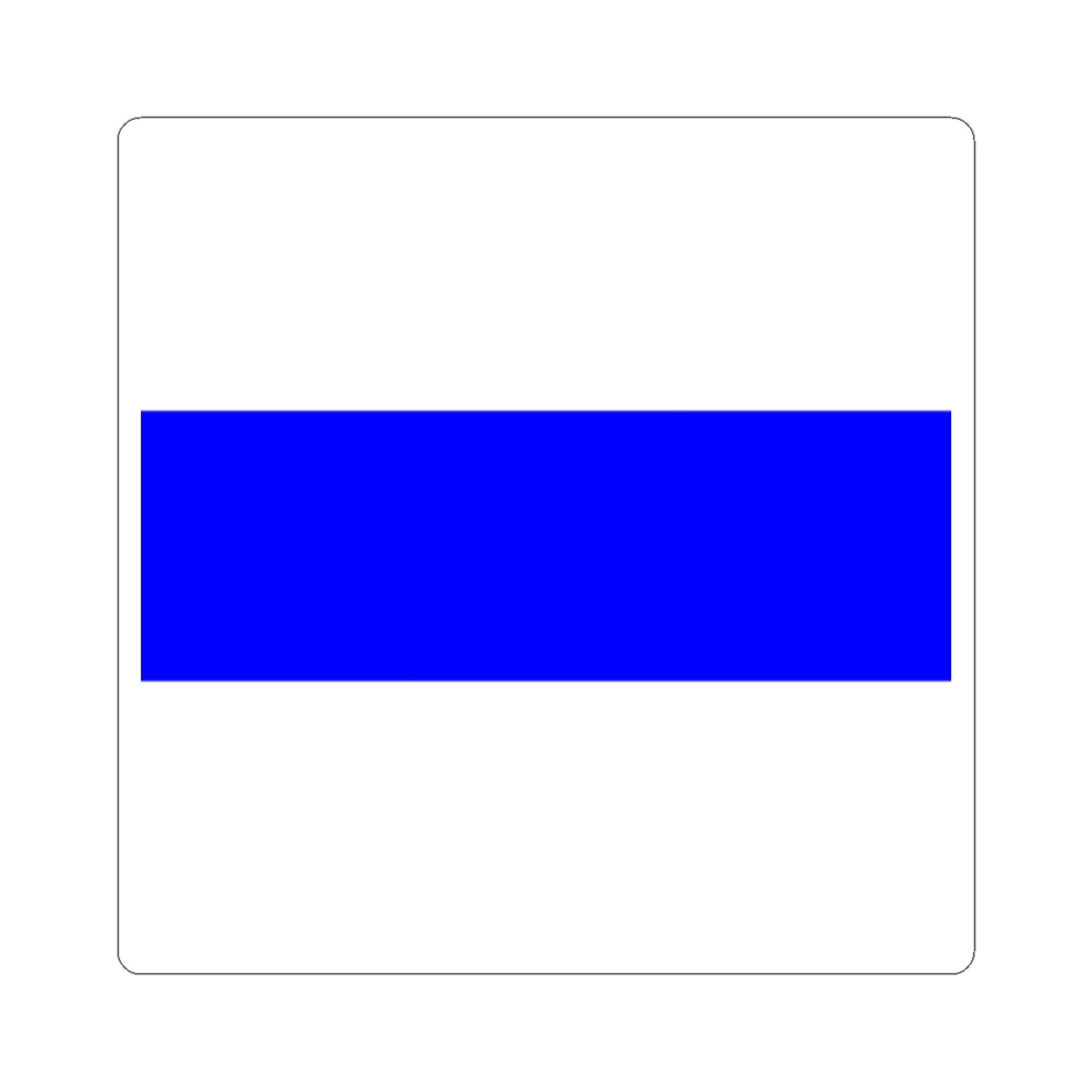 Flag of Zug (Switzerland) STICKER Vinyl Kiss-Cut Decal