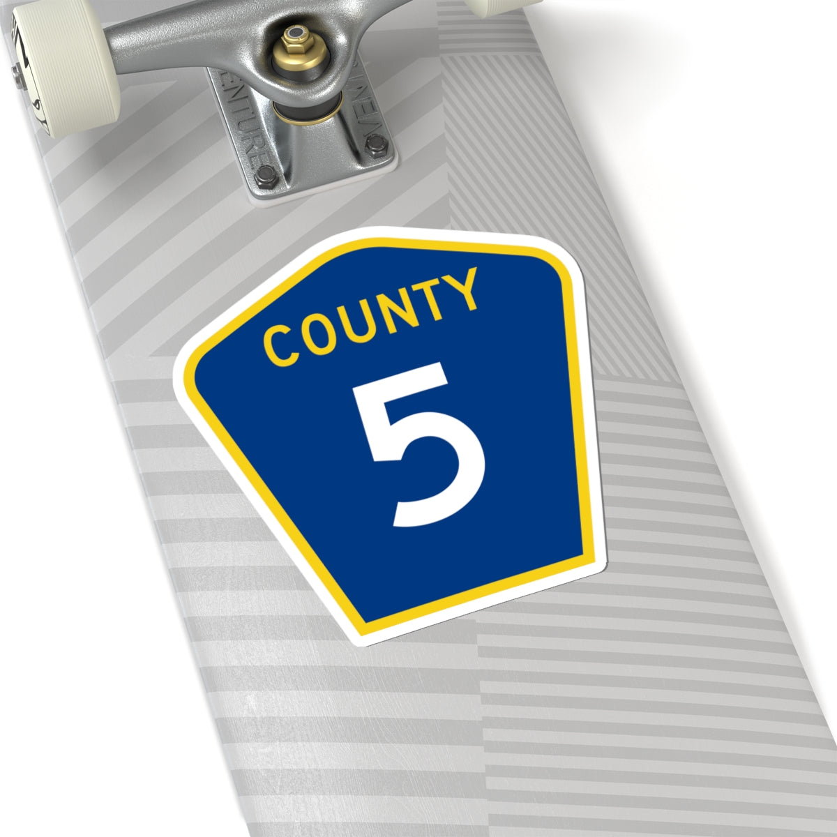 County 5 MN (Minnesota) (Road Sign) STICKER Vinyl Kiss-Cut Decal