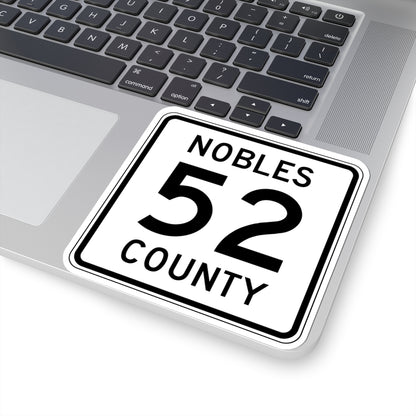 Nobles County Route 52 MN (Minnesota) (Road Sign) STICKER Vinyl Kiss-Cut Decal