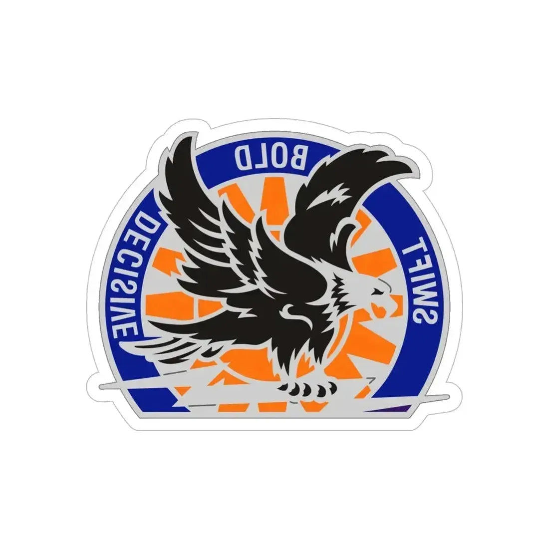 419 Aviation Group (U.S. Army) REVERSE PRINT Transparent Die-Cut STICKER 6 Inch Die-Cut Transparent - The Sticker Space