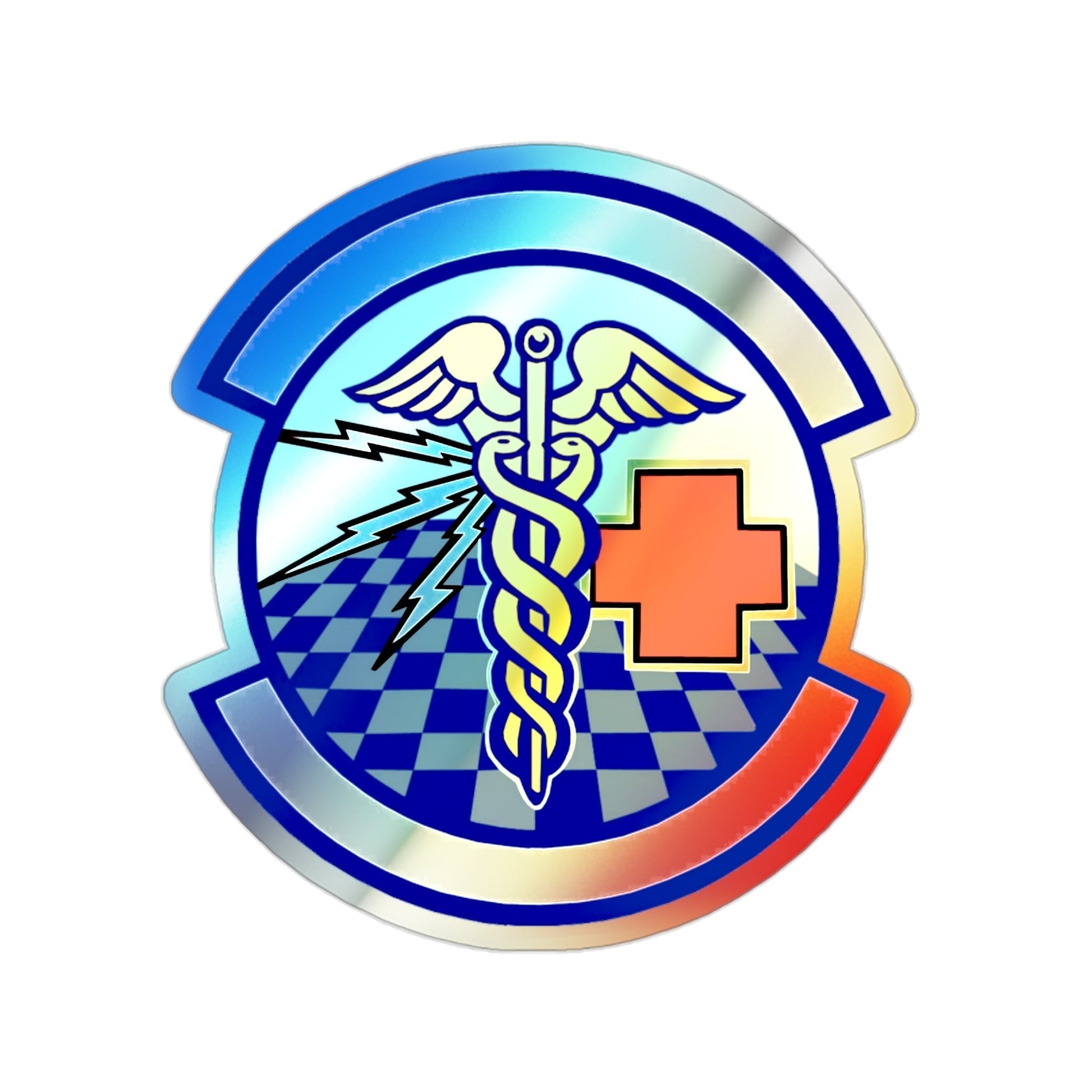 419 Medical Squadron AFRC (U.S. Air Force) Holographic STICKER Die-Cut Vinyl Decal-2 Inch-The Sticker Space