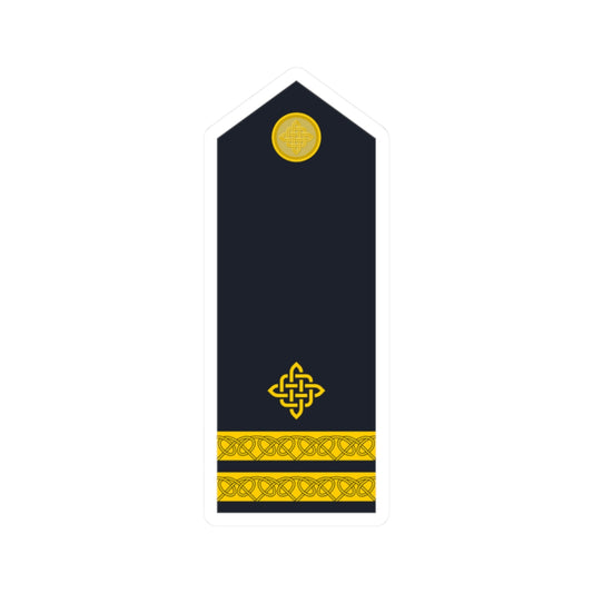 Naramenica ljetne odore poručnika fregate HRM (Croatia) (Military Rank) STICKER Vinyl Kiss-Cut Decal