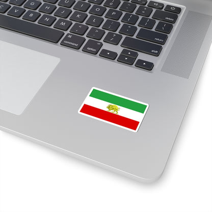 Lion and Sun Tricolor Flag (Iran) STICKER Vinyl Kiss-Cut Decal