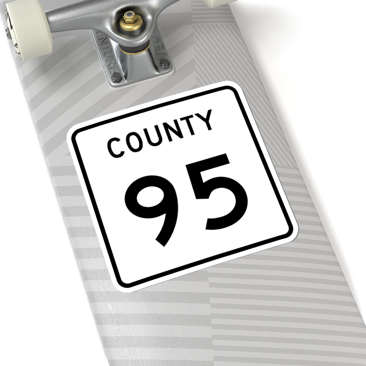 County 95 square (Minnesota) (Road Sign) STICKER Vinyl Kiss-Cut Decal