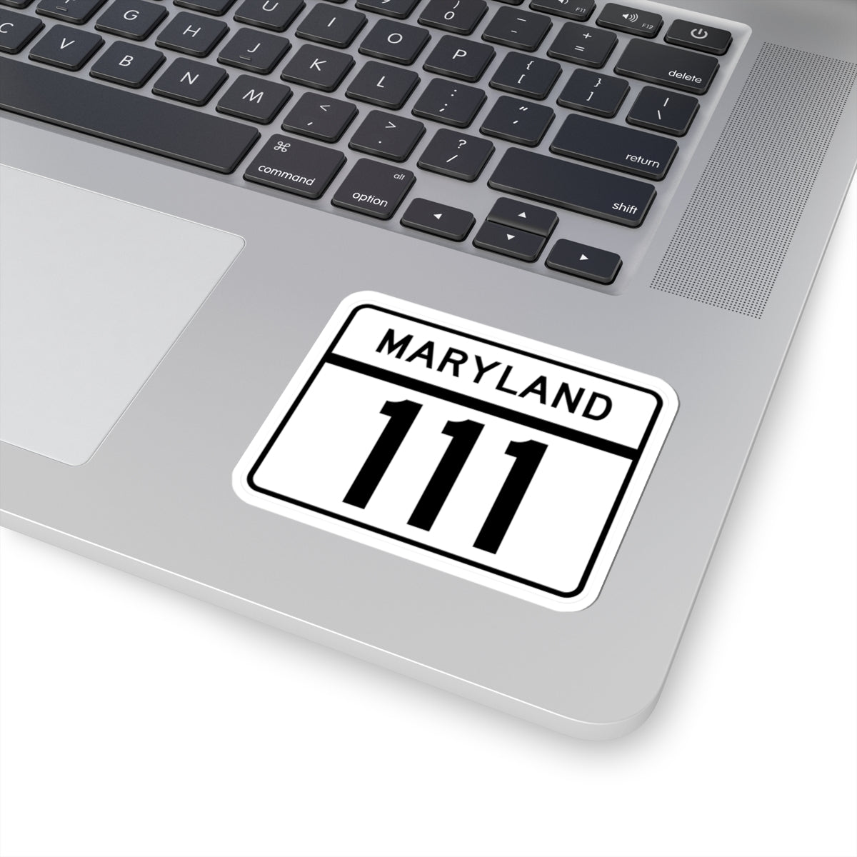 MD Route 111 (Maryland) (Road Sign) STICKER Vinyl Kiss-Cut Decal