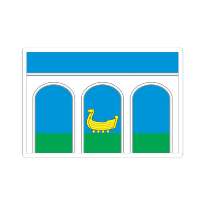 Flag of Mytishchi City Moscow Oblast (Russia) STICKER Vinyl Kiss-Cut Decal