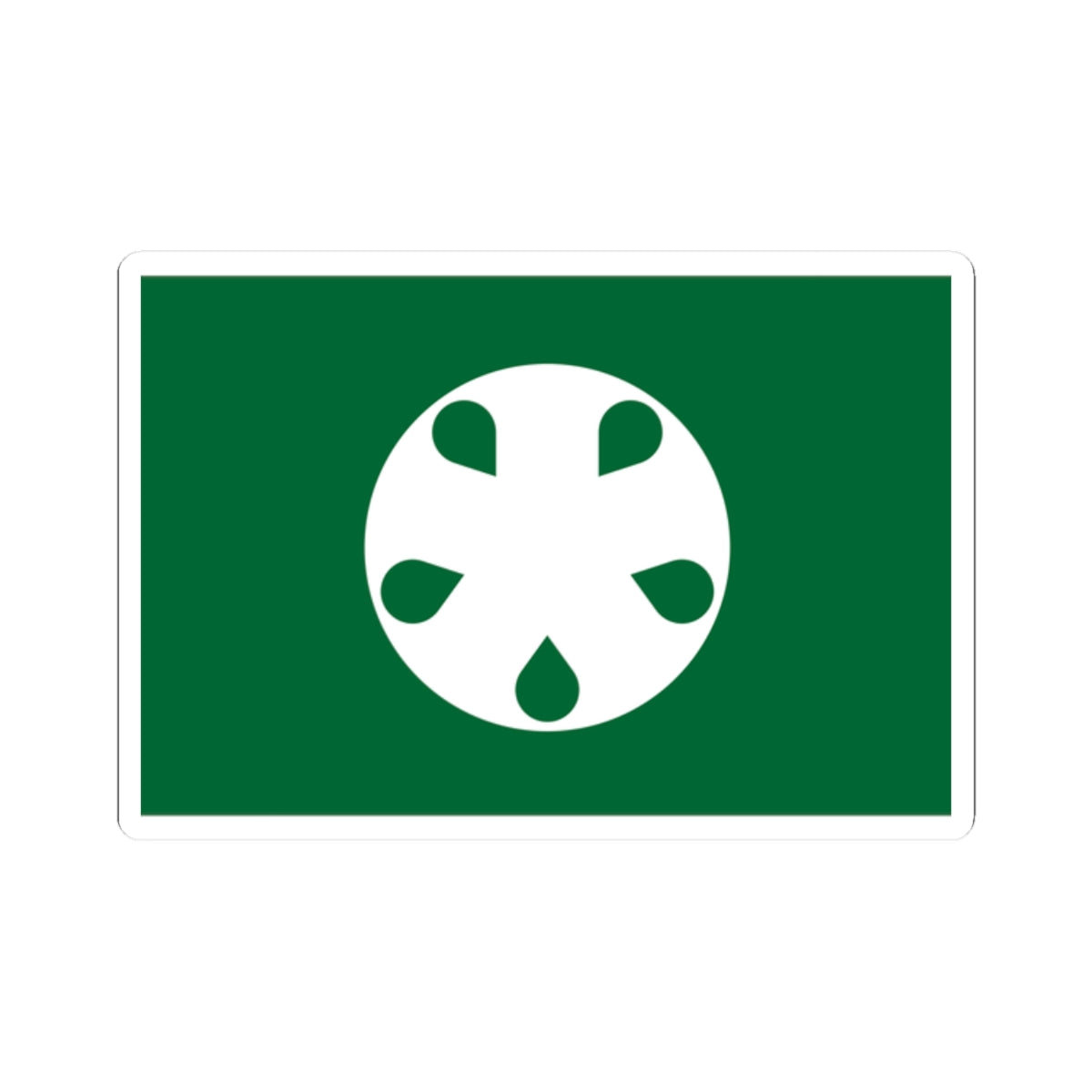 Flag of Ōishida Yamagata (Japan) STICKER Vinyl Kiss-Cut Decal