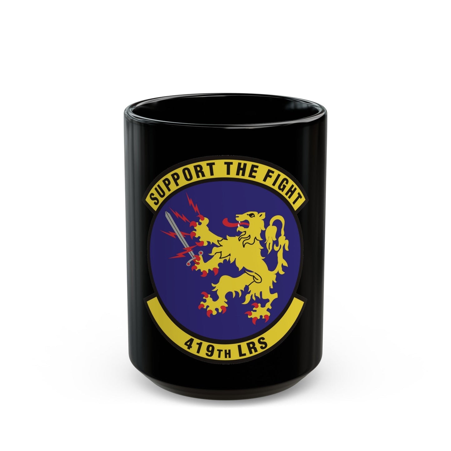 419th Logistics Readiness Squadron (U.S. Air Force) Black Coffee Mug-15oz-The Sticker Space