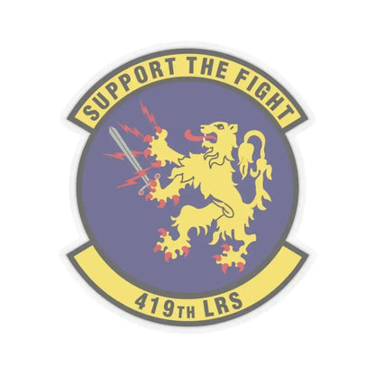 419th Logistics Readiness Squadron (U.S. Air Force) STICKER Vinyl Kiss-Cut Decal 3 Inch Transparent - The Sticker Space