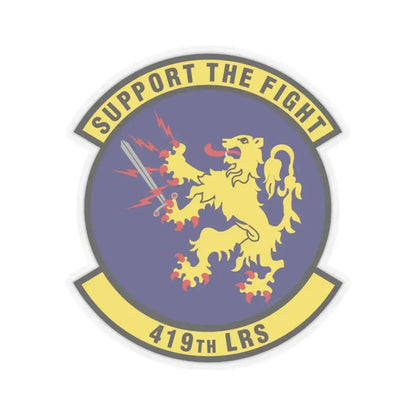 419th Logistics Readiness Squadron (U.S. Air Force) STICKER Vinyl Kiss-Cut Decal 4 Inch Transparent - The Sticker Space