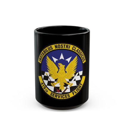 419th Services Flight (U.S. Air Force) Black Coffee Mug-15oz-The Sticker Space