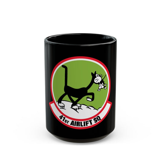 41st Airlift Sq v2 (U.S. Air Force) Black Coffee Mug-15oz-The Sticker Space