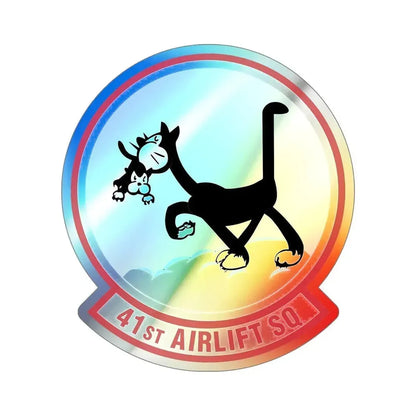 41st Airlift Squadron (U.S. Air Force) Holographic STICKER Die-Cut Vinyl Decal - The Sticker Space