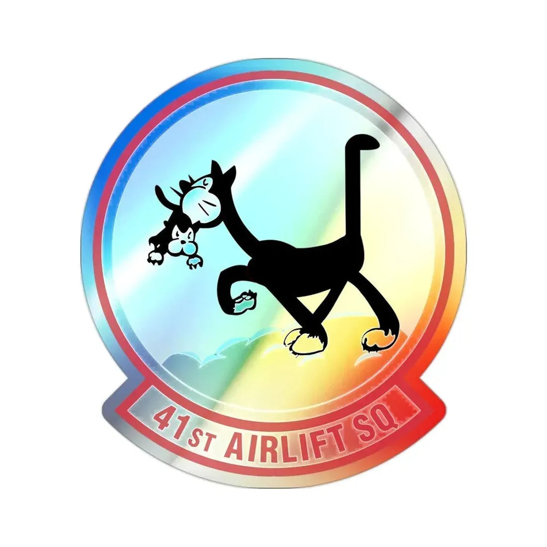 41st Airlift Squadron (U.S. Air Force) Holographic STICKER Die-Cut Vinyl Decal - The Sticker Space