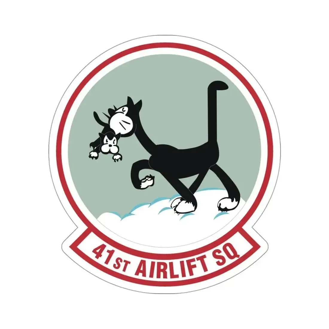 41st Airlift Squadron (U.S. Air Force) STICKER Vinyl Die-Cut Decal 4 Inch - The Sticker Space