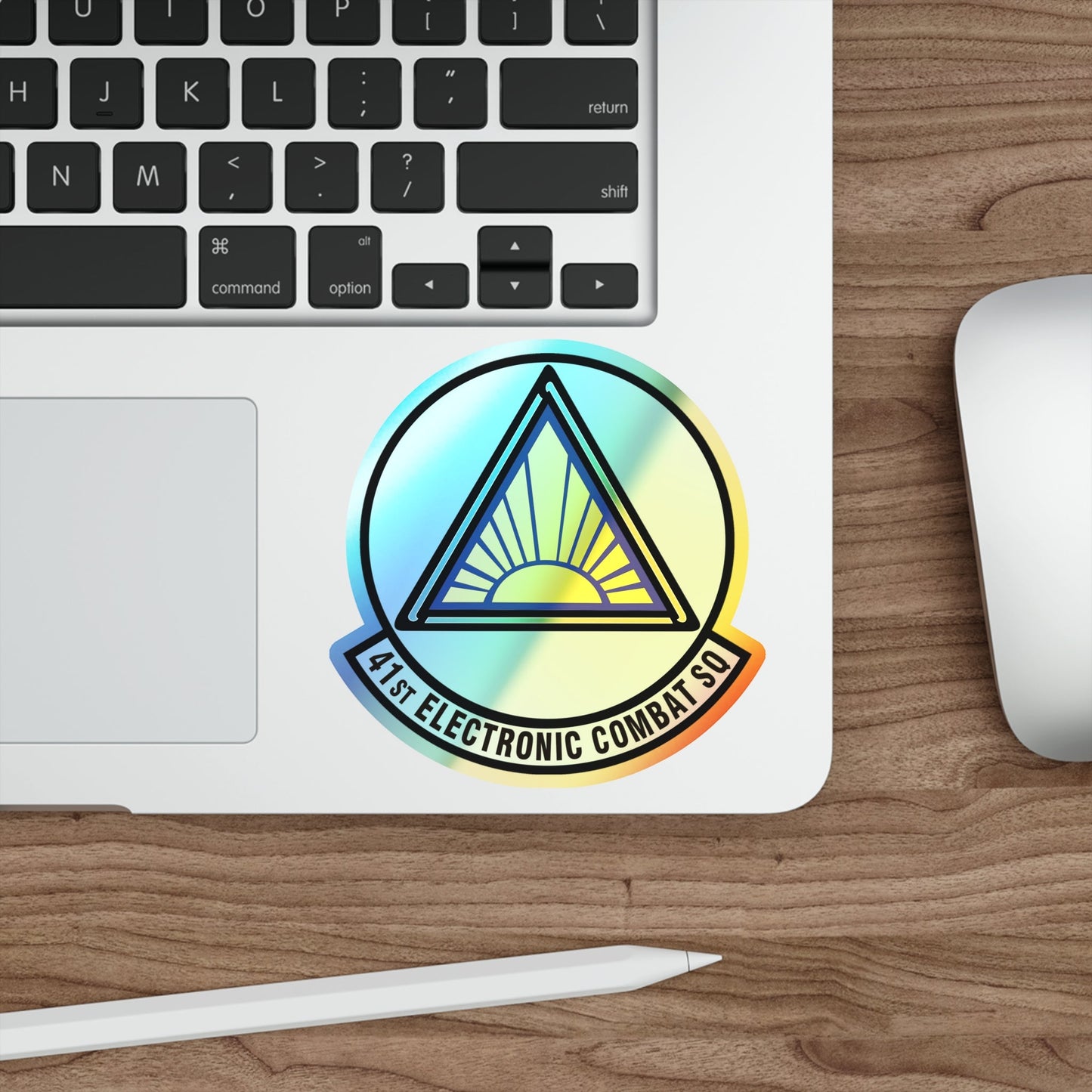 41st Electronic Combat Squadron (U.S. Air Force) Holographic STICKER Die-Cut Vinyl Decal-The Sticker Space