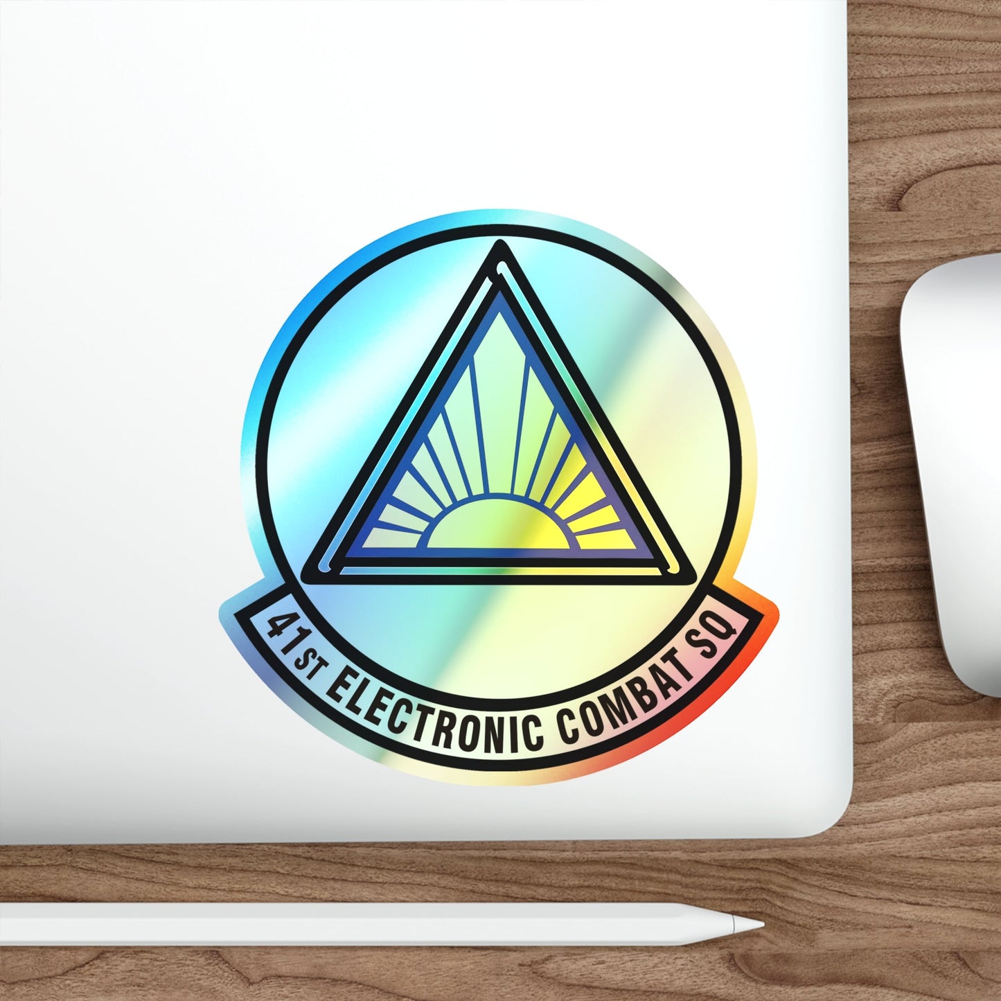 41st Electronic Combat Squadron (U.S. Air Force) Holographic STICKER Die-Cut Vinyl Decal-The Sticker Space