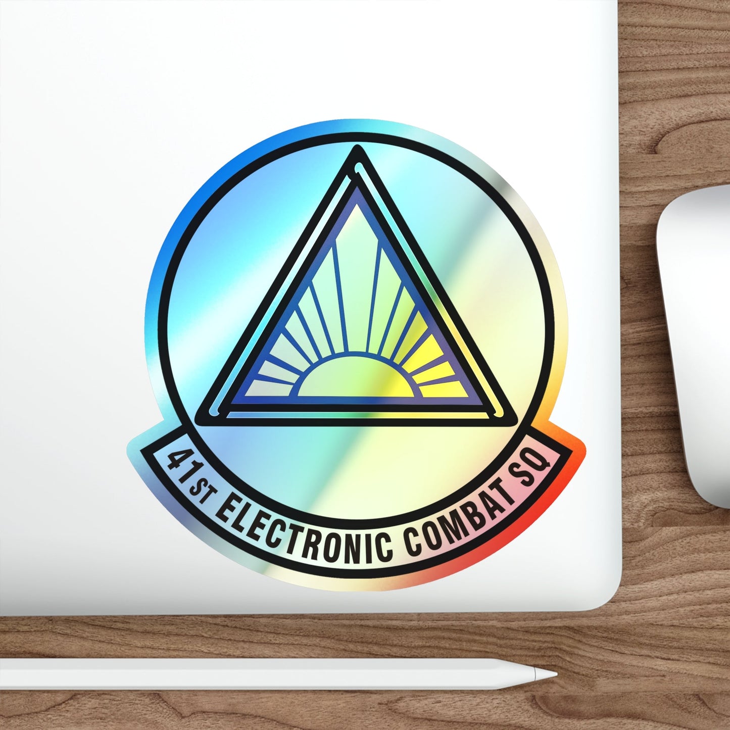 41st Electronic Combat Squadron (U.S. Air Force) Holographic STICKER Die-Cut Vinyl Decal-The Sticker Space