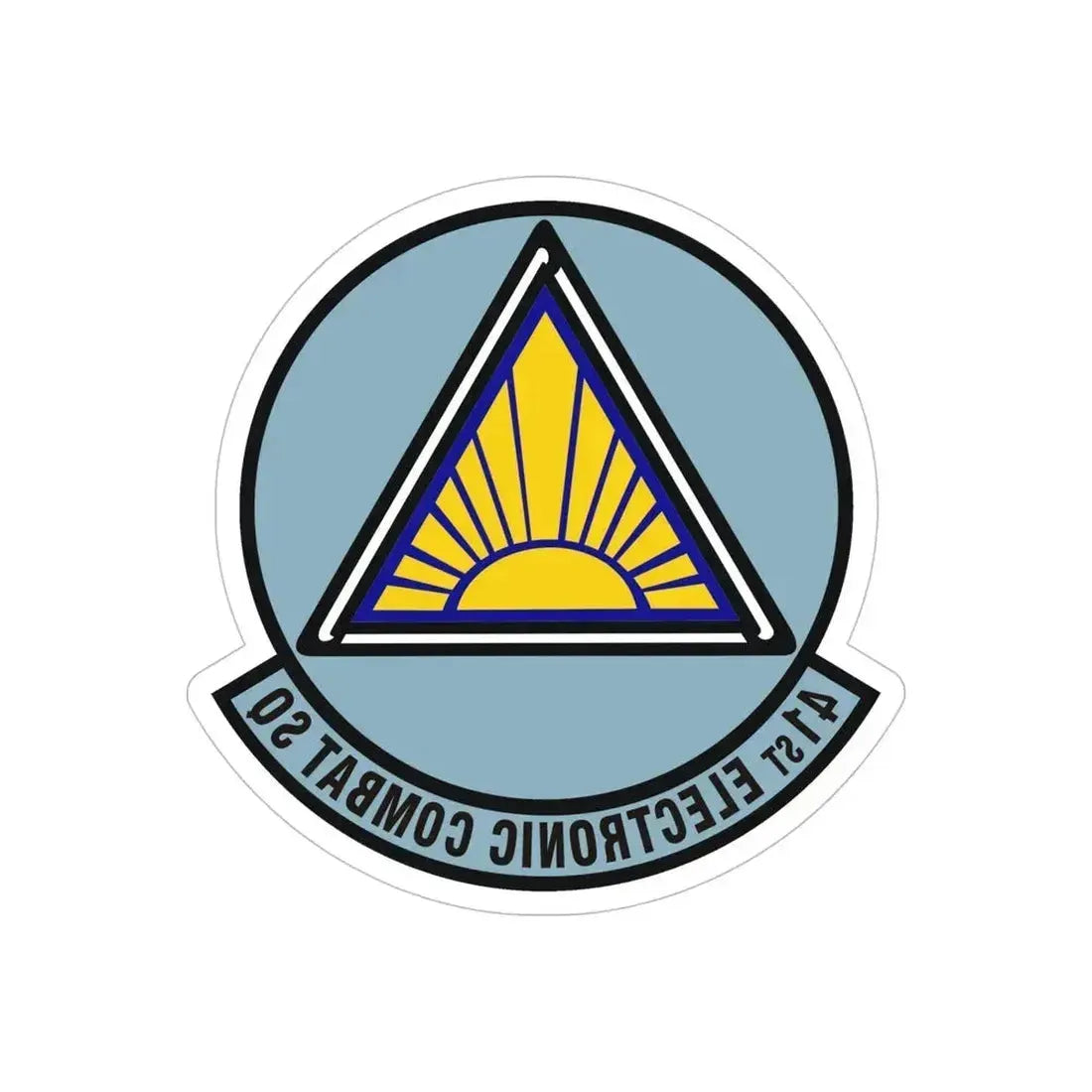 41st Electronic Combat Squadron (U.S. Air Force) REVERSE PRINT Transparent Die-Cut STICKER 6 Inch Die-Cut Transparent - The Sticker Space