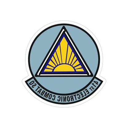 41st Electronic Combat Squadron (U.S. Air Force) REVERSE PRINT Transparent Die-Cut STICKER 6 Inch Die-Cut Transparent - The Sticker Space