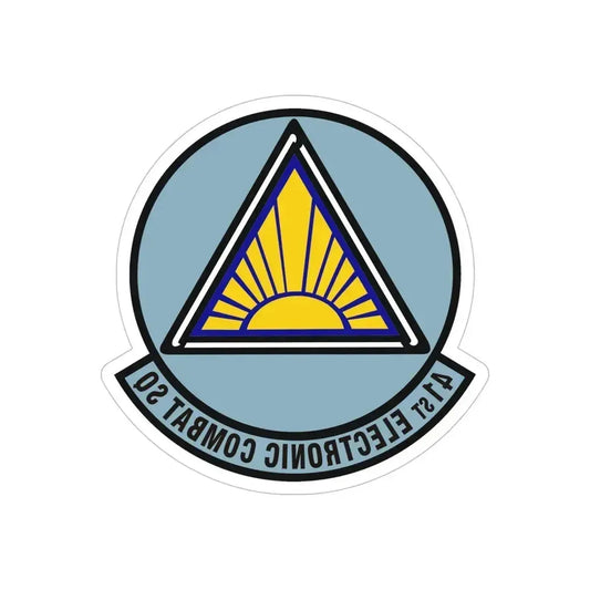 41st Electronic Combat Squadron (U.S. Air Force) REVERSE PRINT Transparent Die-Cut STICKER 6 Inch Die-Cut Transparent - The Sticker Space