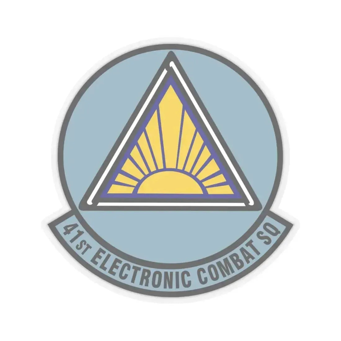 41st Electronic Combat Squadron (U.S. Air Force) STICKER Vinyl Kiss-Cut Decal 4 Inch Transparent - The Sticker Space