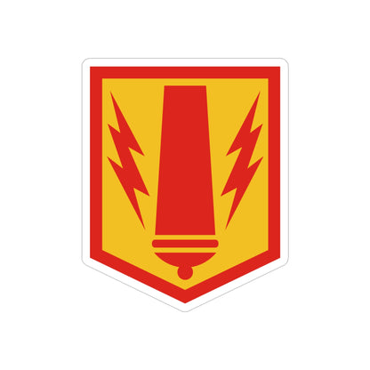 41st Field Artillery Brigade (U.S. Army) REVERSE PRINT Transparent STICKER-5" × 5"-The Sticker Space