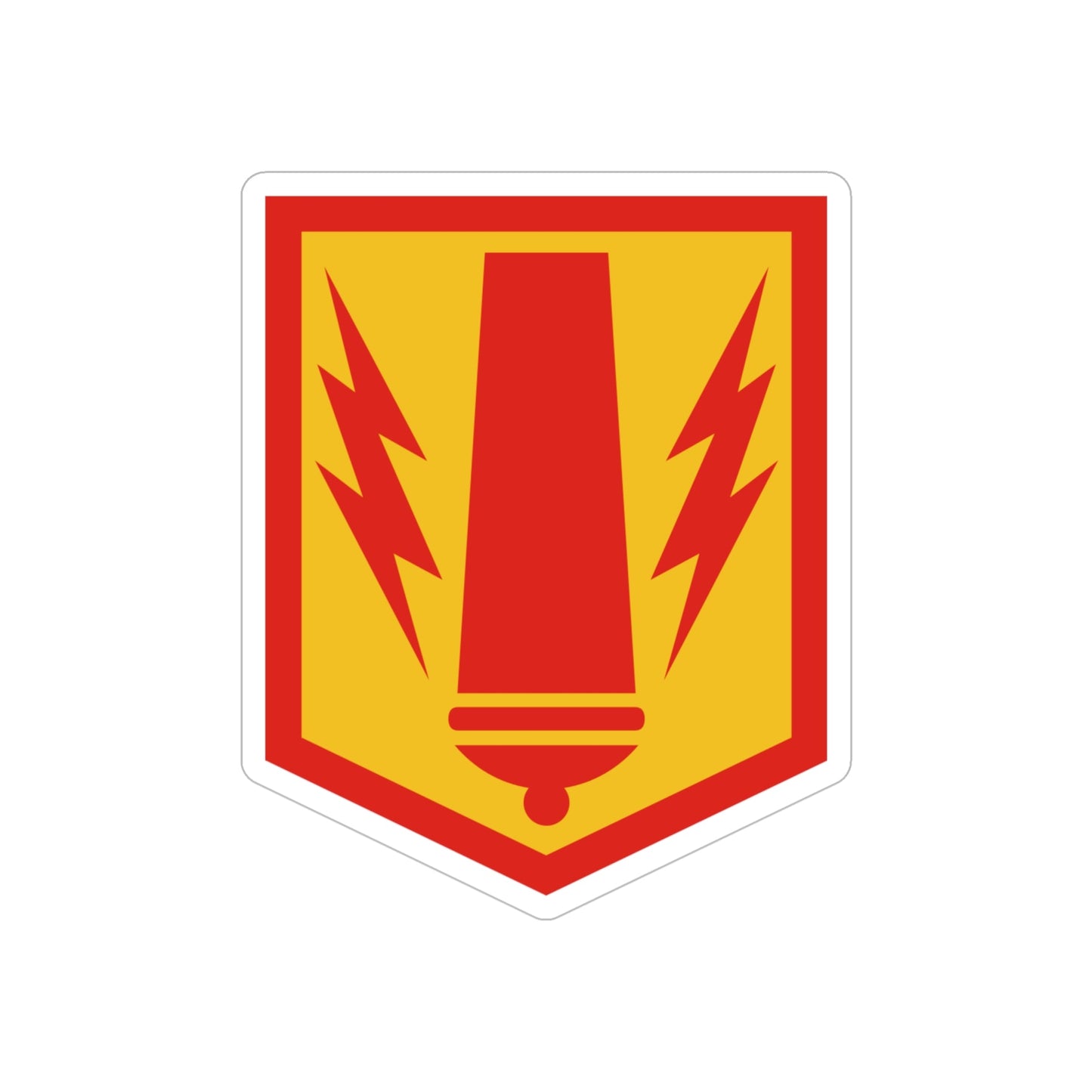 41st Field Artillery Brigade (U.S. Army) REVERSE PRINT Transparent STICKER-6 Inch-The Sticker Space