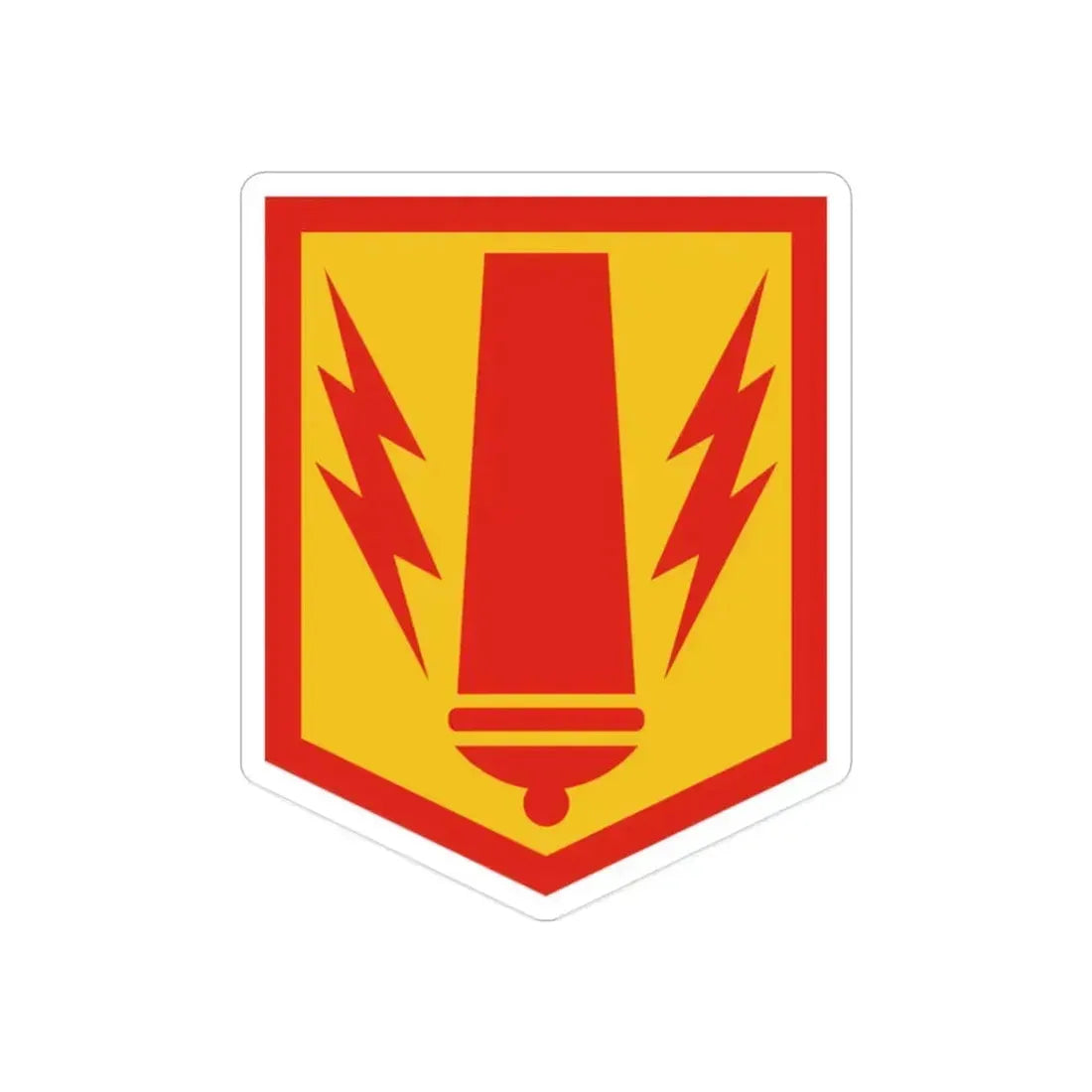 41st Field Artillery Brigade (U.S. Army) REVERSE PRINT Transparent Die-Cut STICKER 2 Inch Die-Cut Transparent - The Sticker Space