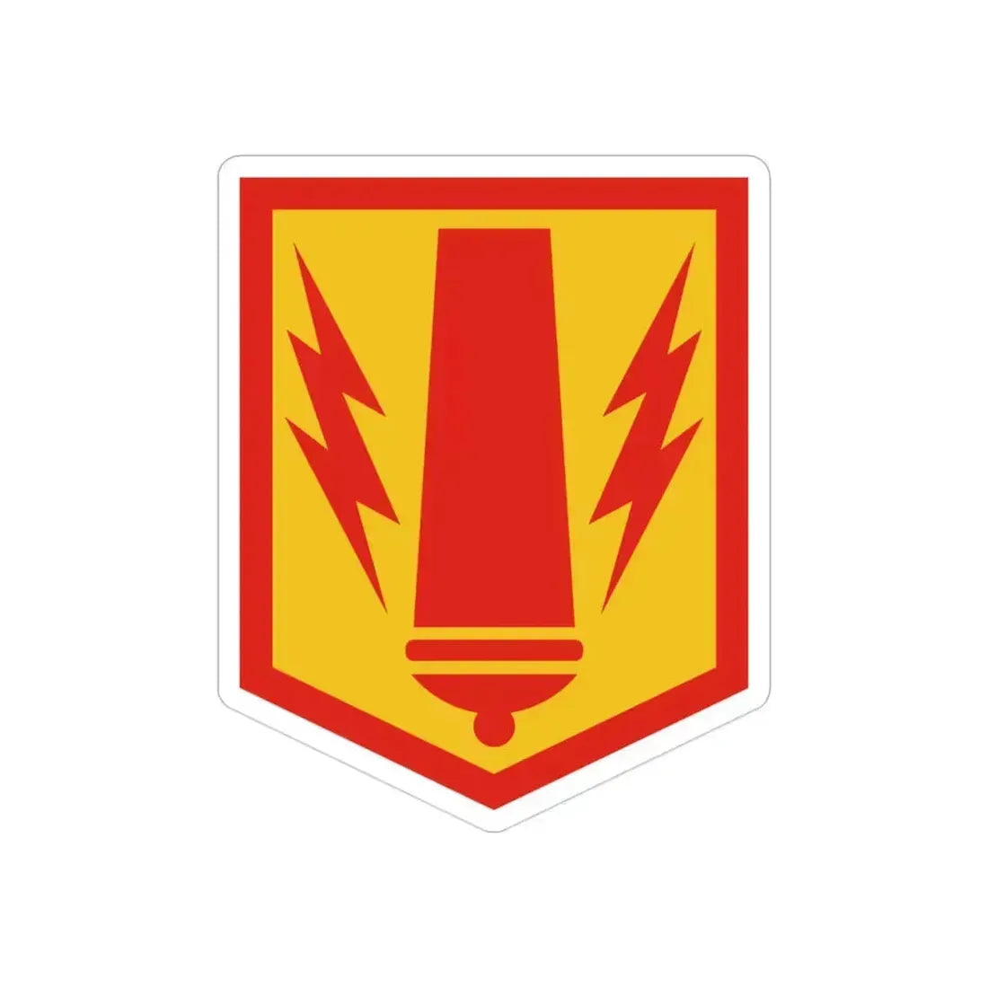 41st Field Artillery Brigade (U.S. Army) REVERSE PRINT Transparent Die-Cut STICKER 3 Inch Die-Cut Transparent - The Sticker Space