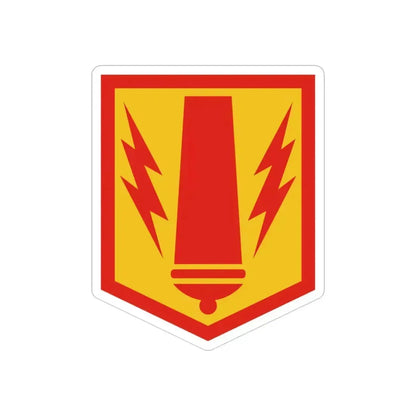 41st Field Artillery Brigade (U.S. Army) REVERSE PRINT Transparent Die-Cut STICKER 3 Inch Die-Cut Transparent - The Sticker Space