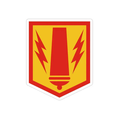 41st Field Artillery Brigade (U.S. Army) REVERSE PRINT Transparent Die-Cut STICKER 4 Inch Die-Cut Transparent - The Sticker Space
