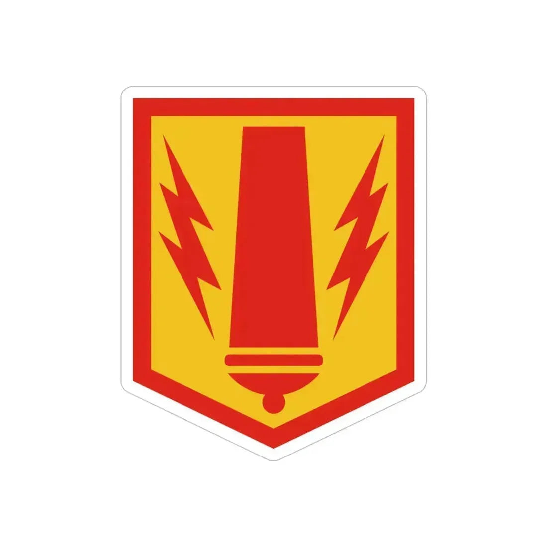 41st Field Artillery Brigade (U.S. Army) REVERSE PRINT Transparent Die-Cut STICKER 5 Inch Die-Cut Transparent - The Sticker Space