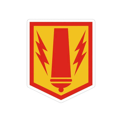 41st Field Artillery Brigade (U.S. Army) REVERSE PRINT Transparent Die-Cut STICKER 5 Inch Die-Cut Transparent - The Sticker Space