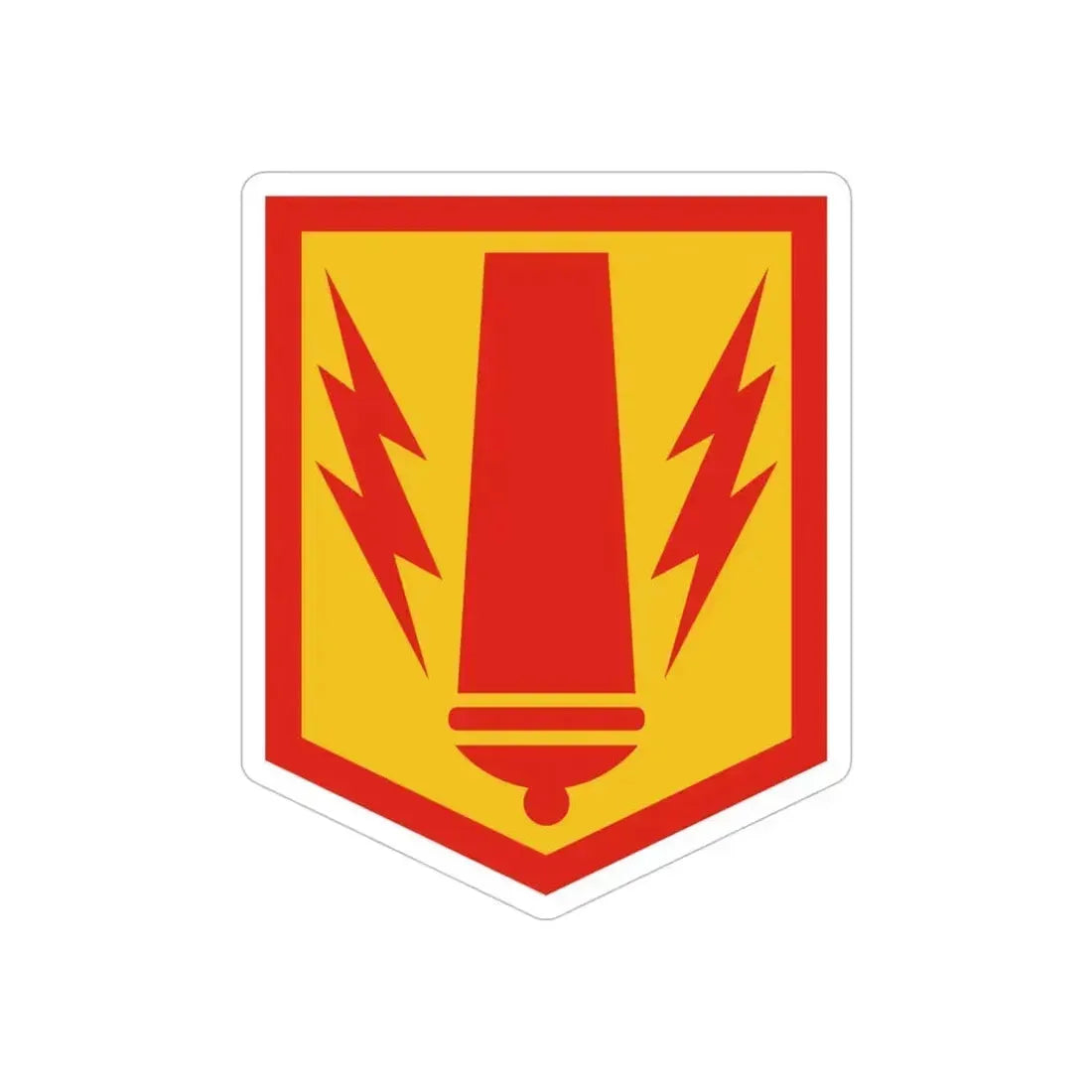41st Field Artillery Brigade (U.S. Army) REVERSE PRINT Transparent Die-Cut STICKER 6 Inch Die-Cut Transparent - The Sticker Space