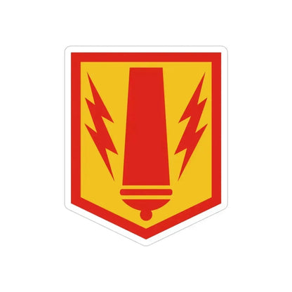 41st Field Artillery Brigade (U.S. Army) REVERSE PRINT Transparent Die-Cut STICKER 6 Inch Die-Cut Transparent - The Sticker Space