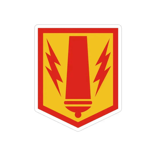 41st Field Artillery Brigade (U.S. Army) REVERSE PRINT Transparent Die-Cut STICKER 6 Inch Die-Cut Transparent - The Sticker Space