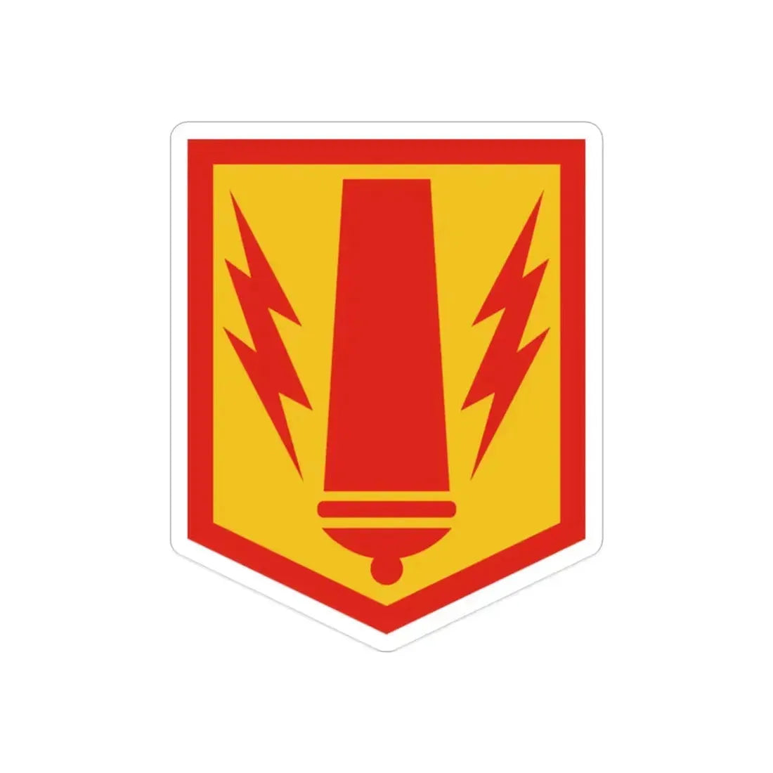 41st Field Artillery Brigade (U.S. Army) REVERSE PRINT Transparent Die-Cut STICKER - The Sticker Space