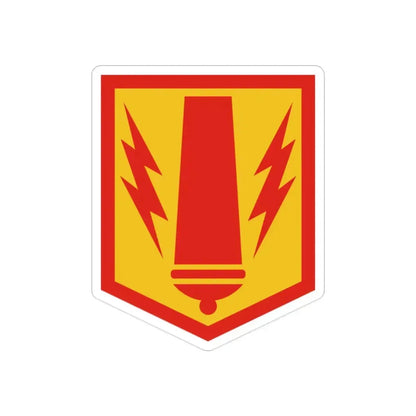 41st Field Artillery Brigade (U.S. Army) REVERSE PRINT Transparent Die-Cut STICKER - The Sticker Space