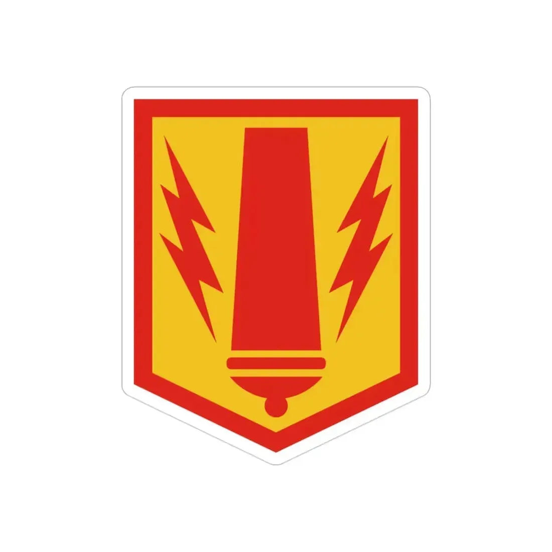 41st Field Artillery Brigade (U.S. Army) REVERSE PRINT Transparent Die-Cut STICKER - The Sticker Space